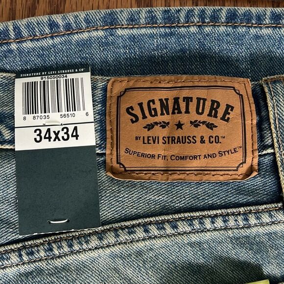 SIGNATURE LEVI STRAUSS Premium Comfort 
NWT size 34x34 - Picture 4 of 6